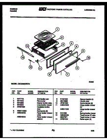 05 - Broiler Drawer Parts parts for Frigidaire Range CGC2M5WSTB from AppliancePartsPros.com