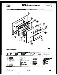 06 - Door Parts parts for Frigidaire Range CGC2M5WSTB from AppliancePartsPros.com