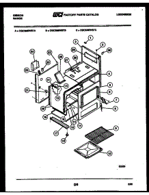 07 - Body Parts parts for Frigidaire Range CGC3M5WSTC from AppliancePartsPros.com