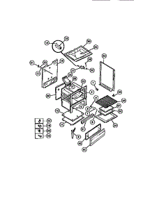 05 - Body parts for Frigidaire Range CGC3S5DXE from AppliancePartsPros.com