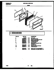 06 - Door Parts parts for Frigidaire Range GGF312SADB from AppliancePartsPros.com