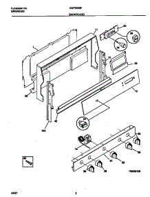 02 - Backguard parts for Frigidaire Range GGF333BFWA from AppliancePartsPros.com