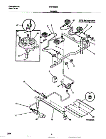 03 - Burner parts for Frigidaire Range GGF325BBDC from AppliancePartsPros.com