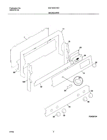 03 - Backguard parts for Gibson Range GGF354CHSD from AppliancePartsPros.com