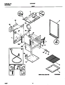 04 - Body parts for Frigidaire Range GGF333BFWA from AppliancePartsPros.com