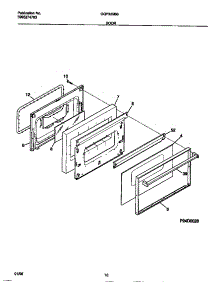 06 - Door parts for Frigidaire Range GGF325BBDC from AppliancePartsPros.com