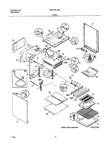 09 - Body parts for Gibson Range GGF354CHSE from AppliancePartsPros.com