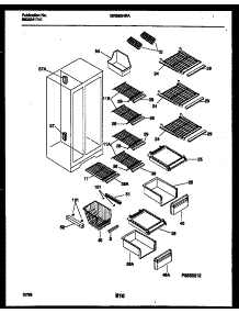 05 - Shelves And Supports parts for Frigidaire Refrigerator GRS20HRAD0 from AppliancePartsPros.com