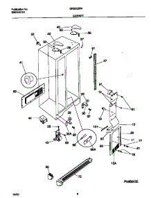04 - Cabinet parts for Frigidaire Refrigerator GRS20ZRHD4 from AppliancePartsPros.com