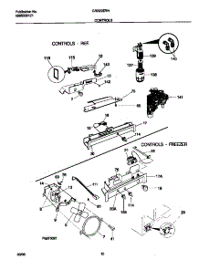 06 - Controls parts for Frigidaire Refrigerator GRS20ZRHD4 from AppliancePartsPros.com