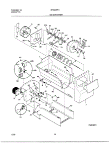 16 - Ice Container parts for Frigidaire Refrigerator GRS20ZRHD8 from AppliancePartsPros.com