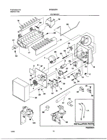 18 - Ice Maker parts for Frigidaire Refrigerator GRS20ZRHD8 from AppliancePartsPros.com
