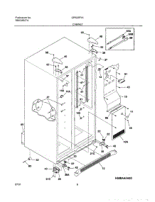07 - Cabinet parts for Gibson Refrigerator GRS23F5AW1 from AppliancePartsPros.com