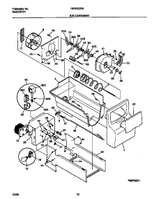 09 - Ice Container parts for Frigidaire Refrigerator GRS20ZRHD4 from AppliancePartsPros.com