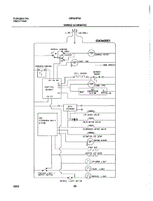 20 - Wiring Schematic parts for Gibson Refrigerator GRS23F5AQ3 from AppliancePartsPros.com