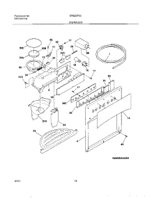 15 - Dispenser parts for Gibson Refrigerator GRS23F5AW1 from AppliancePartsPros.com