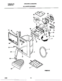 09 - Ice & Water Dispenser parts for Frigidaire Refrigerator GRS22WNCD2 from AppliancePartsPros.com
