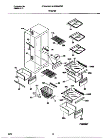 06 - Shelves parts for Frigidaire Refrigerator GRS22WNCW2 from AppliancePartsPros.com