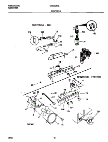 06 - Controls parts for Frigidaire Refrigerator GRS26ZRGW2 from AppliancePartsPros.com