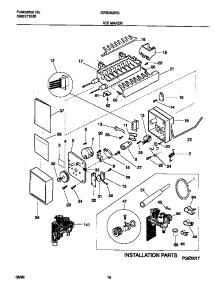 10 - Ice Maker parts for Frigidaire Refrigerator GRS26ZRGW2 from AppliancePartsPros.com