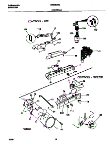 06 - Controls parts for Frigidaire Refrigerator GRS26ZRGW5 from AppliancePartsPros.com
