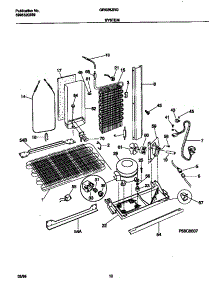 07 - System parts for Frigidaire Refrigerator GRS26ZRGW5 from AppliancePartsPros.com