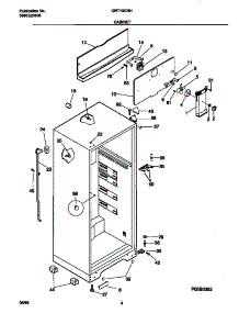 03 - Cabinet parts for Frigidaire Refrigerator GRT13CRHZ0 from AppliancePartsPros.com