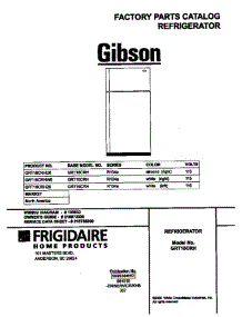 Cover parts for Gibson Refrigerator GRT16CRHZ6 from AppliancePartsPros.com