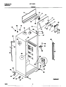 03 - Cabinet parts for Frigidaire Refrigerator GRT16QNCW2 from AppliancePartsPros.com