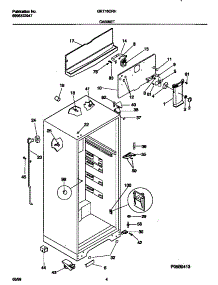 03 - Cabinet parts for Frigidaire Refrigerator GRT16CRHD3 from AppliancePartsPros.com