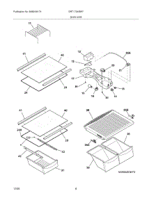 07 - Shelves parts for Gibson Refrigerator GRT17G4BW7 from AppliancePartsPros.com