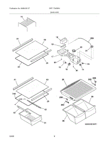 07 - Shelves parts for Gibson Refrigerator GRT17G4BW4 from AppliancePartsPros.com