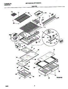 04 - Shelves / Controls parts for Frigidaire Refrigerator GRT18QNCD4 from AppliancePartsPros.com