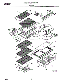 04 - Shelves / Controls parts for Frigidaire Refrigerator GRT18DNED2 from AppliancePartsPros.com