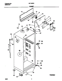 03 - Cabinet parts for Frigidaire Refrigerator GRT18DRHW1 from AppliancePartsPros.com