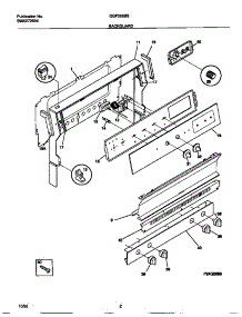 02 - Backguard parts for Frigidaire Range GGF356BBWC from AppliancePartsPros.com