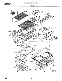 04 - Shelves parts for Frigidaire Refrigerator GRT18QNCW5 from AppliancePartsPros.com