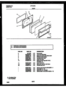 06 - Door Parts parts for Frigidaire Range GPF304SADA from AppliancePartsPros.com