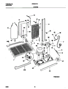 07 - System parts for Frigidaire Refrigerator GRS20HRHW4 from AppliancePartsPros.com