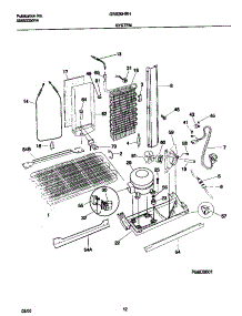 07 - System parts for Frigidaire Refrigerator GRS20HRHD2 from AppliancePartsPros.com