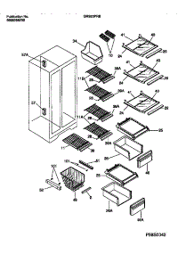 05 - Shelves, Water Tank, 3-Door Mullion parts for Frigidaire Refrigerator GRS20PRBD0 from AppliancePartsPros.com