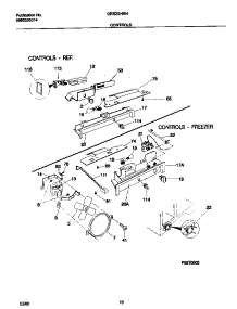06 - Controls parts for Frigidaire Refrigerator GRS20HRHW2 from AppliancePartsPros.com