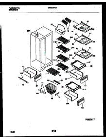 05 - Shelves And Supports parts for Frigidaire Refrigerator GRS22PRAD0 from AppliancePartsPros.com