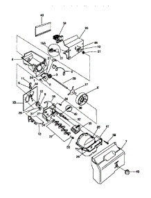 10 - Ice Container parts for Frigidaire Refrigerator GRS24WNCD1 from AppliancePartsPros.com