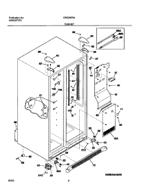 07 - Cabinet parts for Frigidaire Refrigerator GRS26F5AW6 from AppliancePartsPros.com