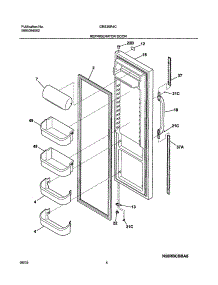 05 - Refrigerator Door parts for Gibson Refrigerator GRS26R4CQ0 from AppliancePartsPros.com