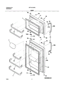 03 - Doors parts for Gibson Refrigerator GRT15C2AW2 from AppliancePartsPros.com