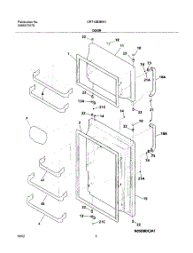 03 - Doors parts for Gibson Refrigerator GRT15B3BW1 from AppliancePartsPros.com