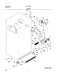 05 - Cabinet parts for Gibson Refrigerator GRT15B3BW1 from AppliancePartsPros.com