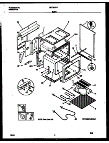 03 - Body parts for Frigidaire Range GEF300PADA from AppliancePartsPros.com